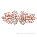 Exclusive lovely hair claw mental clips rhinestone pearl spring deco accessories girl women HF81511